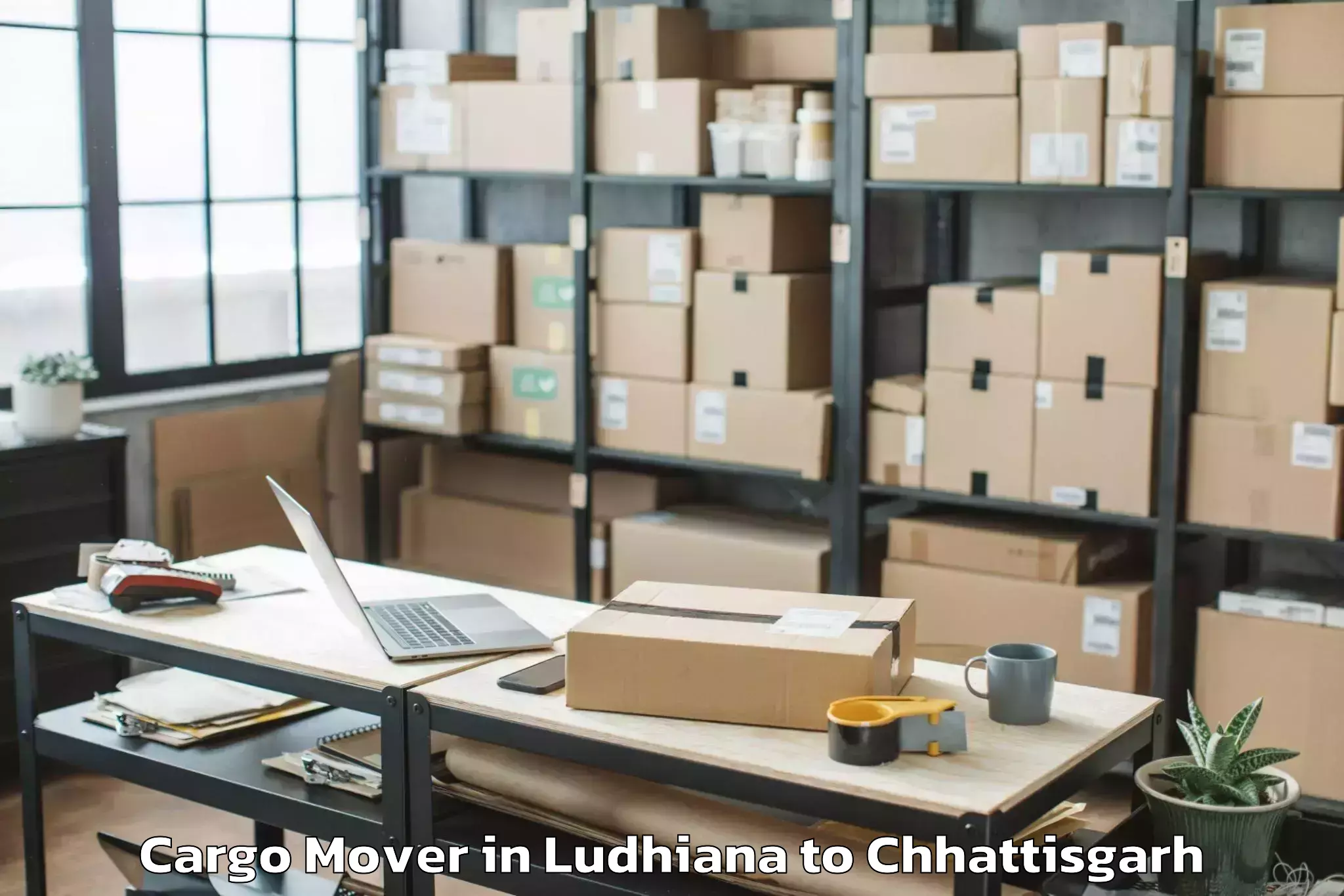 Ludhiana to Kondagaon Cargo Mover Booking